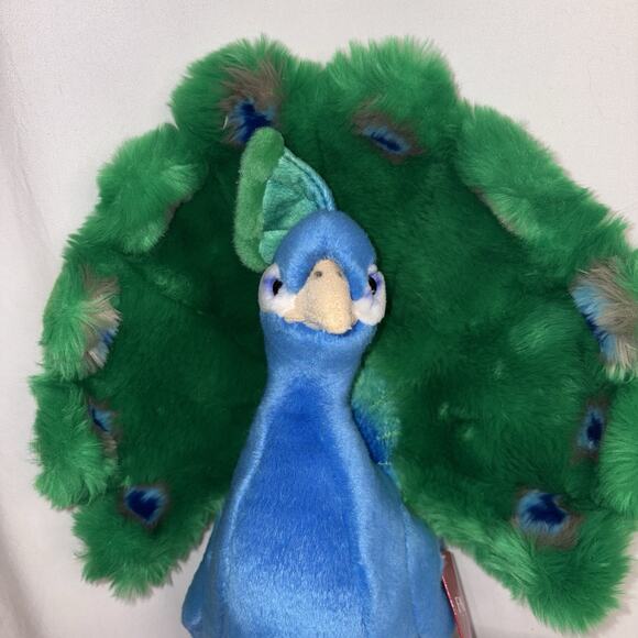 FAO Schwarz Peacock Plush Stuffed Bird Toys R Us Release 2015 w Tags - Picture 2 of 15